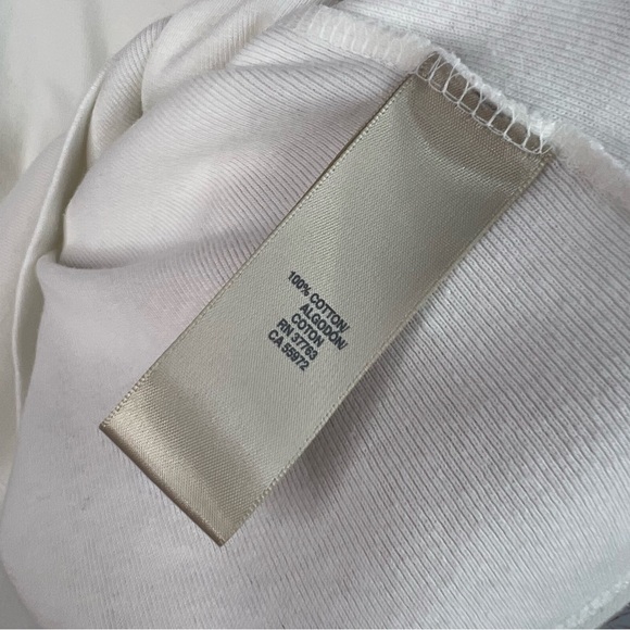 Rafaella tshirt metal clasp detail ring neckline Elegant White Women's Top - Picture 9 of 11